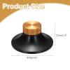 MECCANIXITY Vinyl Record Weight Stabilizer,172g/6oz Aluminum Record Clamp Weight Disc Stabilizer 3"x1.5" Turntable Vibration Damper Reducer for LP Players,Black with Gold Knob view 2