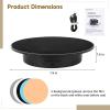 LUMINFLY Motorized Rotating Turntable, Adjustable Speed & Angle, Black Suede with 5 Backgrounds, 7.9 view 3