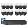 360View Hiseeu 12MP NVR 12 Pcs 5MP PoE PTZ Cameras, 350Pan 90 TiltAuto Human Tracking, Human Vehicle Detect, 2 Way Audio, 7/24 Record&Playback4TB HDD for Home Surveillance Outdoor Indoor view 1