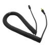 3.5mm Female to Male Extension Cable Stereo Coiled Cable for Microphones and Headphones, Durability Headsets Cord view 3