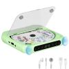Portable CD Player with Bluetooth, Rechargeable CD Player for Home/Car, Built-in HiFi Speakers, Headphones, LCD Screen, Supports CD/AUX/USB and Repeat Modes, Green view 1