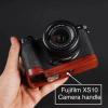 Camera cage Base Wood Hand Grip Holder, for Fujifilm XS10 Camera, Solid Wood Red Sandalwood Handle Base Ebony Rosewood Grip (Gray Ebony Wood) view 2