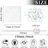 100 Sets Cable Zip Tie Mounts Kit- 3/4" Adhesive Cable Base Holder Mounting Squares and 6" White Nylon Zip Ties Outdoor Sticky Wire Fasteners Clips Cable Management Anchor Organizer view 2