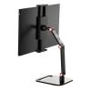 Heavy Duty Portable Monitor Stand Mount for Devices 360Rotation Adjustment Height Aluminum Construction Holder view 4