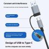 Multifunctional Aluminum USB C Hub Supporting 5Gbps Transfer Speed & Double Cards Reader Space Saving 5 Port USB C Dock view 4