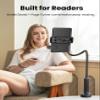 VOLTIFYMAX Gooseneck Kindle Holder with Remote Page Turner for Reading in Bed,Tablet Mount Holder for Desk,Flexible Long Arm for Tablets iPhones Kindle Accessories view 2