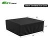 RPET Cover Turntable Dust Cover 18Vinyl Record Player Protector Waterproof Scratch-Resistant Stretch Dust Case Protective Cover,Suitable for Most Mainstream Record Player Models,Black view 4