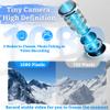 BEUDUOQI Mini Body Camera, 1080p HD Wearable Thumb Size Cam with Charging Case, Portable 1.47in Screen Magnetic Sports Cam, Mount Anywhere, Small POV Camcorder for Pets, Cycling, Vlogging,White,128GB view 2