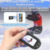 BEUDUOQI Mini Body Camera, 1080p HD Wearable Thumb Size Cam with Charging Case, Portable 1.47in Screen Magnetic Sports Cam, Mount Anywhere, Small POV Camcorder for Pets, Cycling, Vlogging,White,128GB view 3