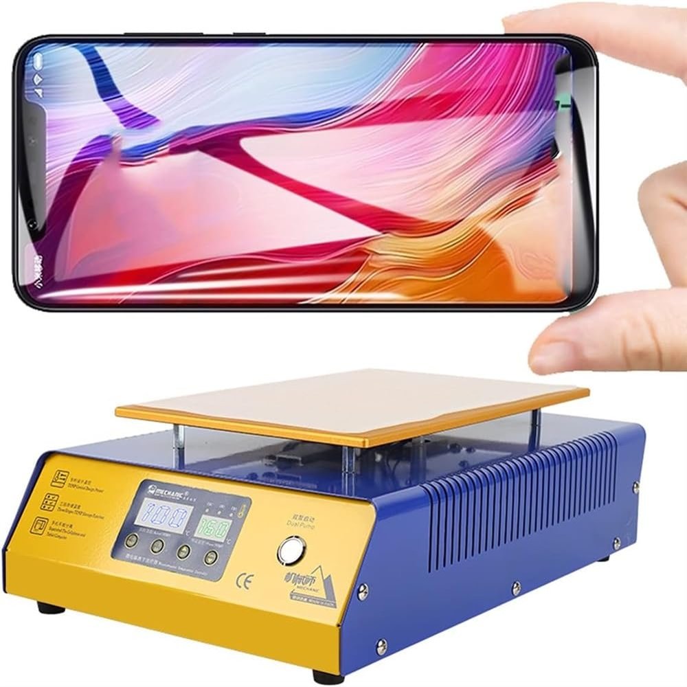 YXKJZHF Mobile Phone LCD Screen Separator Machine, Max 14 inches, Built-in Vacuum Pump, Glass Touch Screen Refurbished Repair