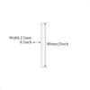 100Pcs Cable Zip Ties 80 x 2.5mm / 3 x 0.1 Inch Self-Locking Nylon Tie,18LBS Tensile Strength,Wraps Cord Management,Plastic Micro Small Wire Ties for Home,Garden,Workshop,White/Clear 8 x 0.25cm view 2