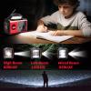 20000mAh/74000mWh Solar Hand Crank Emergency Radio - AM/FM/NOAA Weather Alert, Portable Power Bank, 3-Mode Flashlight & Reading Lamp, SOS Alarm, Phone Charger for Outdoor/Camping/Emergency(Red) view 3