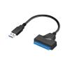 ACGTUY Sata to USB 3.0 Adapter Cable USB to SATA 3 Cable Support 22 Pin 2.5 Inche External HDD SSD Hard Disk Computer Connector Fit(32CM Blue) view 1