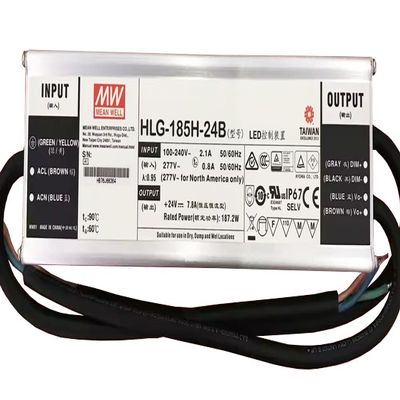 HLG-185H-24B Mean Well 187.2W 24V 7.8A Switching Power Supply MeanWell HLG-185H-24B