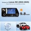 BSTW for 2025 Lexus NX Screen Protector for 2022-2026 Lexus NX 250/350/350h Hybrid/450h+ PHEV 9.8-in Display for 2026 Lexus NX Accessories 9H Anti-Scratch Tempered Glass Protective Film (NX 9.8-In HD) view 3