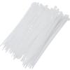 100Pcs Cable Zip Ties 120 x 2.5mm / 5 x 0.1 Inch Self-Locking Nylon Tie,18LBS Tensile Strength,Wraps Cord Management,Plastic Bulk Wire Tie for Home,Office,Garden,White/Clear 12 x 0.25cm view 1