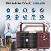 Large Bluetooth Speaker 320W Peak Powerful HIFI Loud Sound with Deep Bass, Triple DSP Chips, Fast Charge, Bass/Treble controls, Portable Wireless Boombox Speakers for Party Outdoor Camping Backyard view 3