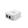 RJ45 Splitter 1 to 2 Ethernet Adapter Internet Network Cable Extender RJ45 Connector Network Switch for PC(1000M 2Ports White) view 1