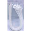 30Pcs Cable Zip Ties 450 x 4.8mm / 18 x 0.19 Inch Self-Locking Nylon Tie,50LBS Tensile Strength,Wraps Cord Management,Plastic Heavy Long Wire Toes for Office,Garden,Outdoor,White/Clear 45cm x 0.48cm view 1