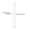 30Pcs Cable Zip Ties 450 x 4.8mm / 18 x 0.19 Inch Self-Locking Nylon Tie,50LBS Tensile Strength,Wraps Cord Management,Plastic Heavy Long Wire Toes for Office,Garden,Outdoor,White/Clear 45cm x 0.48cm view 2