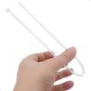 30Pcs Cable Zip Ties 450 x 4.8mm / 18 x 0.19 Inch Self-Locking Nylon Tie,50LBS Tensile Strength,Wraps Cord Management,Plastic Heavy Long Wire Toes for Office,Garden,Outdoor,White/Clear 45cm x 0.48cm view 4