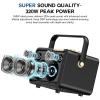 320W Max Large Bluetooth Speaker Wireless Hi-Fi Loud Big Party Speakers with Massive Bass, Triple DSP Technologies, Portable Boombox with Bass/Treble Controls Home Wedding Outdoor Christmas Events view 2