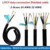 1 Meter Shielded Copper Cable 2 3 4 5 6 7 8 core 24 awg 22 awg Data Connection Signal Cable(24 AWG 0.25mm,4 cores) view 2