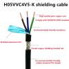 1m European Standard Shielded Flexible Cable H05VVC4V5-K 2-5-core Automation Equipment Transmission Signal Connection Power Cable(17 AWG 1.0mm2,3 cores) view 4