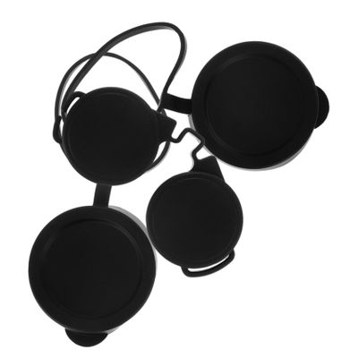 NUOBESTY 3Pcs Binocular Lens Cover Durable Rubber Objective Lens Caps for Outdoor Protection Easy to Install Eyepiece Protection for Hiking Bird Watching