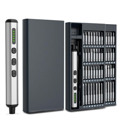 Ymiko 68 in 1 Mini Electric, Precision Maintenance Tools with Vanadium Steel Material, LED Light, Type C Charging, Magnetic Storage Design, for Mobile Phones, Computers, and More