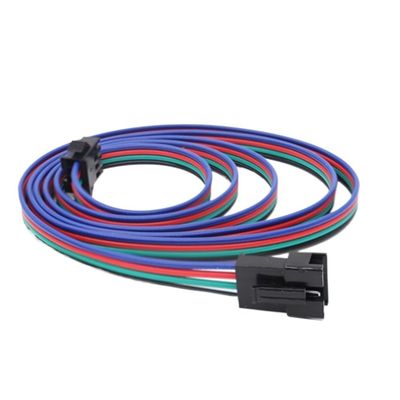 mangxiyis 2PIN 3PIN 4PIN 5PIN Female&Male L*/ED Extend Cable Connector 0.5M/1M/2M 22AWG Wire for 5050 RGB WS2811 WS2812B WS2815 Strip(4PIN,2Meter)