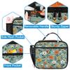 Adornori Floral Flower Plant Large Backpack Set with Lunch Box Lightweight Water Resistant Blooming Flowers Travel Laptop Backpacks Casual Daypacks view 3