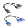 ACGTUY Splitter Cable 1 Computer to 2 M>oni>tor Male to Female Adapter Wire view 3