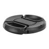 Pilipane Camera Lens Cover Professional Dust Proof Scratch Center Pinch Design Lens Protector with Anti Loss Rope for DSLR Mirrorless Cameras ABS Plastic 1 Cover 2 Ropes (52mm) view 2