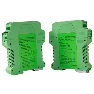 CSCPEXCZ 1PCS RS485 4-20mA Signal Isolator 1 in 1 Out 0-10V to RS485 0-10V to 4-20mA Signal Converter Isolator DC24V 4-20mA Signal Isolator(Input 0-20MA_Output 0-10V_DC24V)