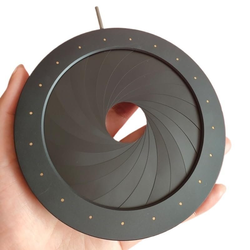 1pc Mechanical Iris Diaphragm Adjustable Aperture 6mm-98mm Outer Diameter 130mm for Microscope Camera Adapter Monitor Condenser