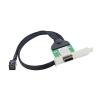 VSVAKHXC S*A*S HD SFF-8088 26P PCBA Female Adapter with Low Profile Bracket to S*A*S SFF-8643 12Gbps External 100-Ohm view 3