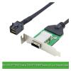 VSVAKHXC S*A*S HD SFF-8088 26P PCBA Female Adapter with Low Profile Bracket to S*A*S SFF-8643 12Gbps External 100-Ohm view 4