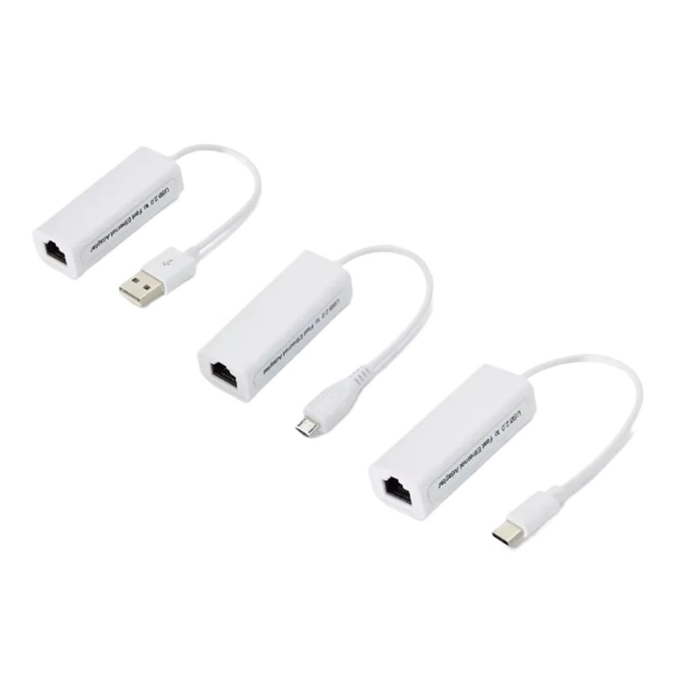 ACGTUY M;ic/ro USB TY>pe C to Network Card LAN Ethernet RJ45 10/100Mbps Internet Cable for an/DRO/id PC Tablet XP Vista Linux(Type C)