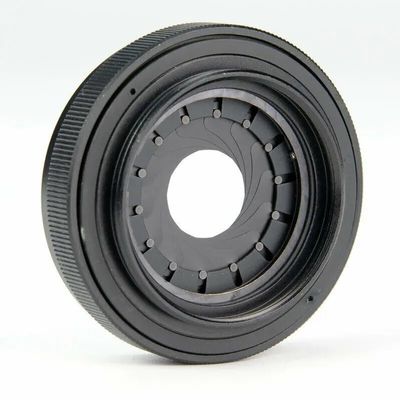 1PCS M42 to M42 Adjustable Aperture 1.5-29mm 1.5-25mm 1.5-26mm Iris Diaphragm Microscope Camera Lens Adapter Ring(Brown)