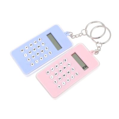 SHINEOFI 2pcs Calculator Pendant Key Chain Pendant Desk Toy Party Favors for Boys and Girls Adorable Calculator Design Multi-Purpose Accessory