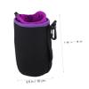 SHINEOFI Camera Lens Pouch Bag Neoprene Lens Case with Drawstring Closure Shockproof Design for Durable Protection Against Dust Bumps and Scratches view 3