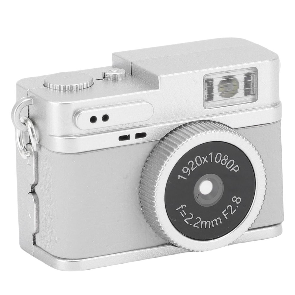 LICAEVEY Vintage Mini Digital Camera, 1080P FHD Retro Point and Shoot & Compact Small Pocket Camera, 128GB Autofocus Vlogging Camera for Beginners Teens Adults Kids (White)