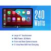 JENSEN J5CA14 14-inch Certified Apple CarPlay Android Auto Wired or Wireless | Maestro & Metra Axxess Ready | Single & Double DIN Car Stereo | SiriusXM Ready | Bluetooth | Front & Rear Camera Inputs view 4