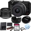 Canon EOS R50 V Mirrorless Camera with 18-45mm f/4.5-6.3 Lens | 64GB Memory | Tulip Hood | 24.2MP APS-C CMOS Sensor | UHD 4K60p Cropped, 4K30 6K | DIGIC X Image Processor (Renewed) view 1