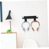 Housoutil Multi-Functional Wall Mount for Console Gaming Controller and Headset Holder Vertical Stand Space-Saving Design for Gamers Black view 3
