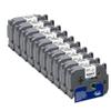 10PK 24mm Label Tape TZeS651 TZeS251 TZeS151 Strong Adhesive Compatible with Label Maker Machines(Black on White) view 1