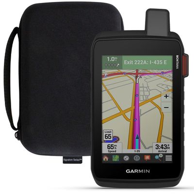 Garmin Montana 710i Rugged GPS Handheld Navigator | inReach for SOS & 2-Way Texting, 5 Touchscreen, Satellite Imagery, Topographical Maps for Roads or Trails | Signature Series Case Bundle