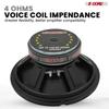 5 CORE 10 Inch Car Woofer Audio Pair 600W Combined 4Ohm Deep Bass Replacement Subwoofer 45-3.5kHZ Frequency Polypropylene Cone 87dB Sensitivity Compon view 4