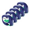12mm LT Tape 5/10PK 91201 Compatible with Label Tape 12267 91200 91202 Works with LT100H LT100T QX-50 Label Printer(Black on Green) view 1